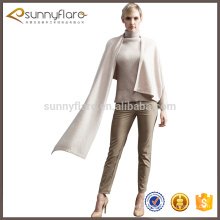 Wholesale winter women wool cashmere knitted poncho
